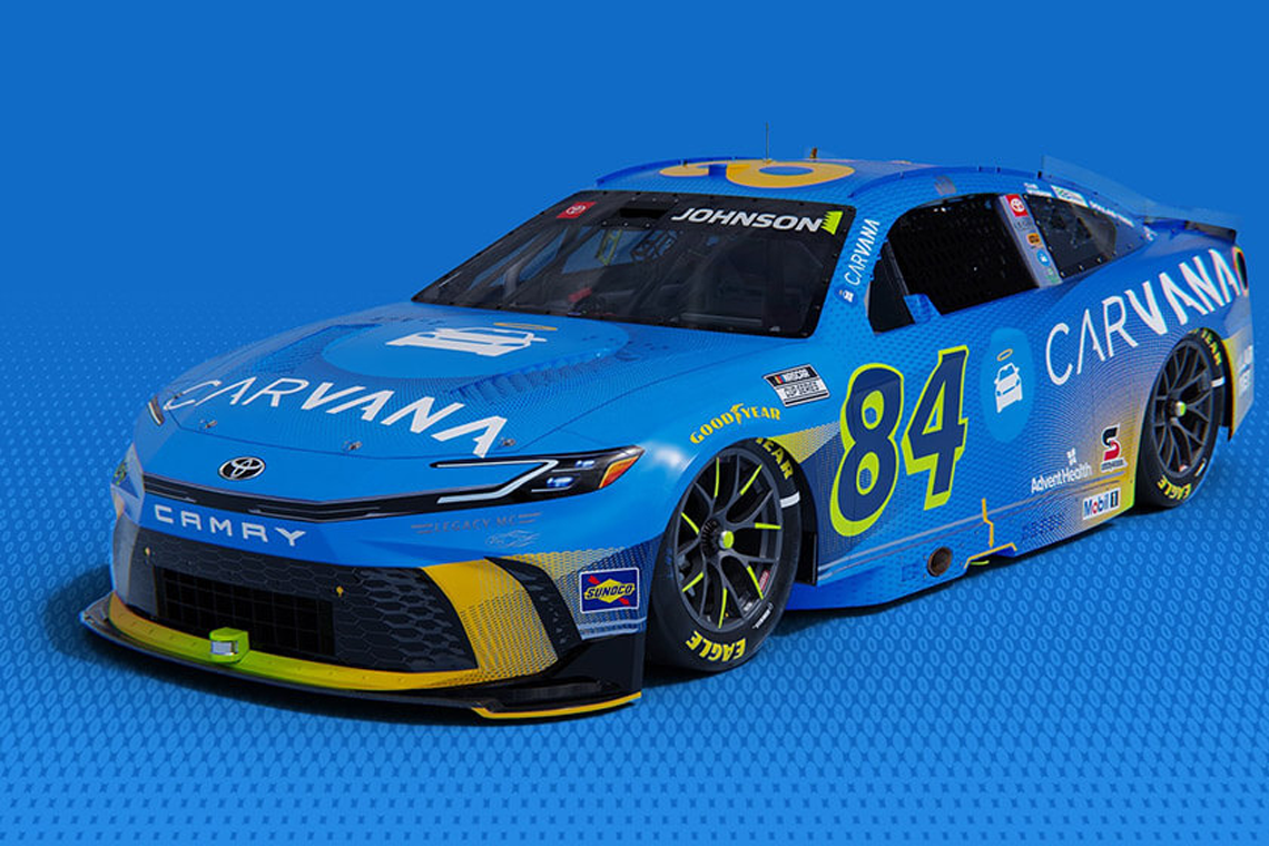 NASCAR Legend, Carvana, Unveil Car’s Paint Scheme