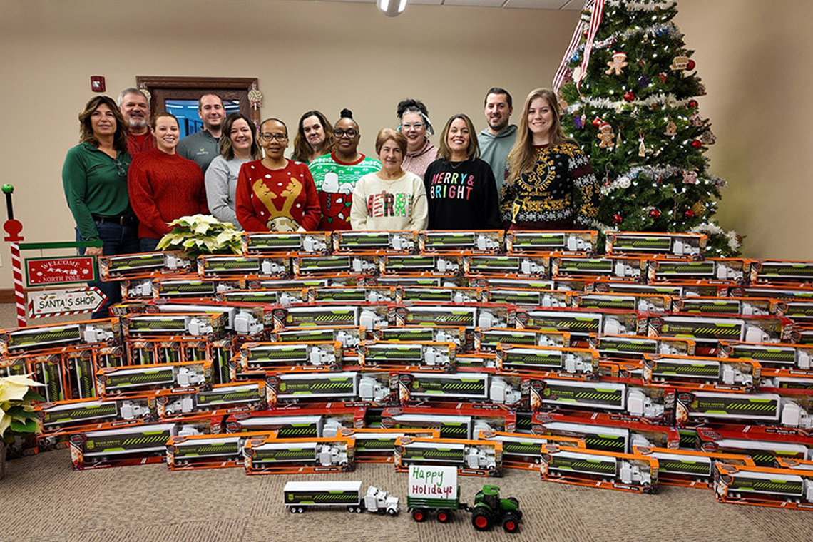 Buckeye Risk Services Donates Toy Trucks to Children’s Hospital 