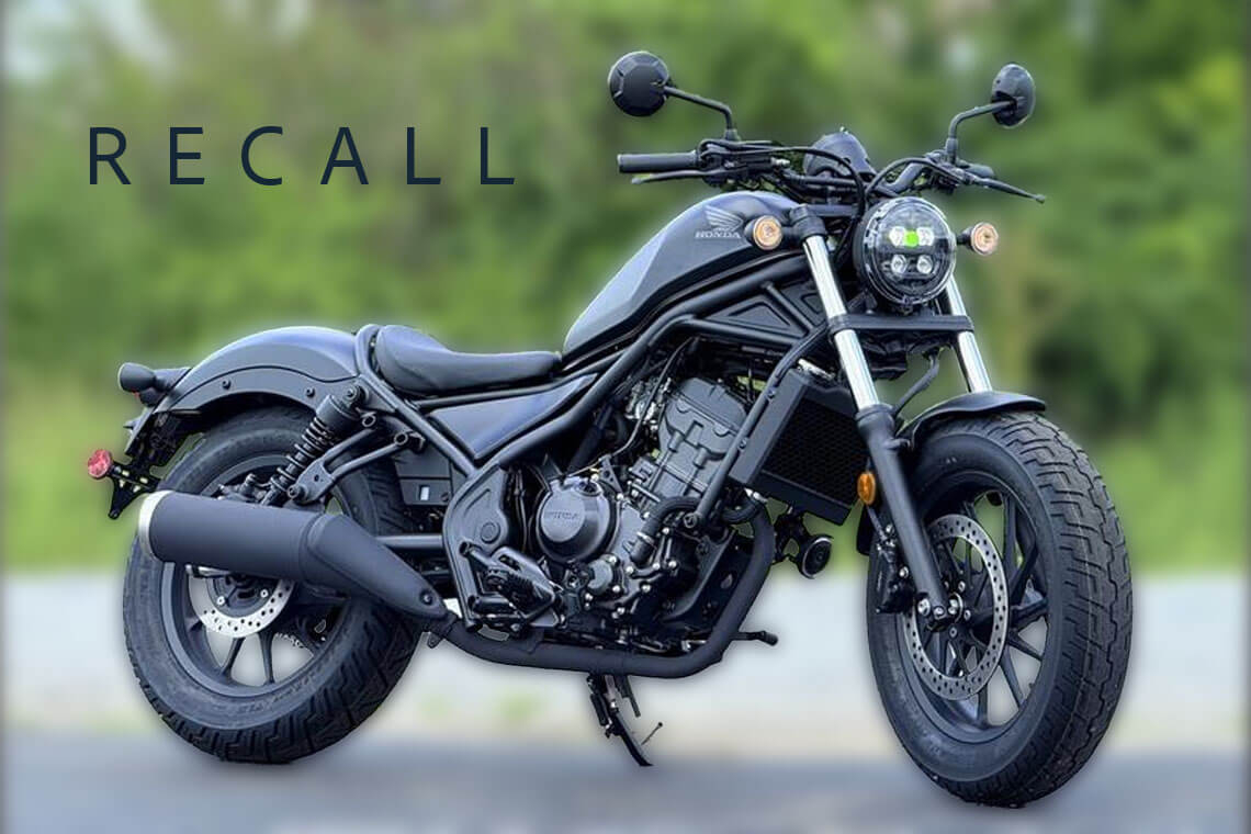 Honda Recalls Motorcycles 