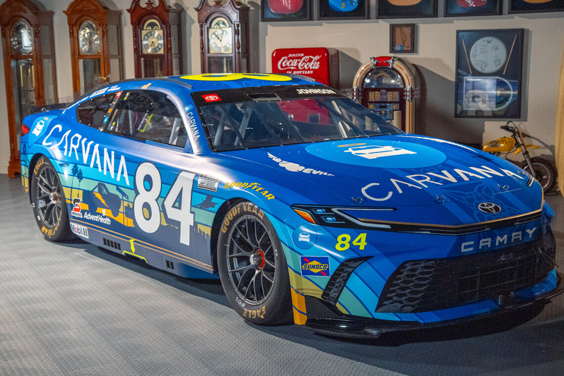 Carvana Unveils New NASCAR Look